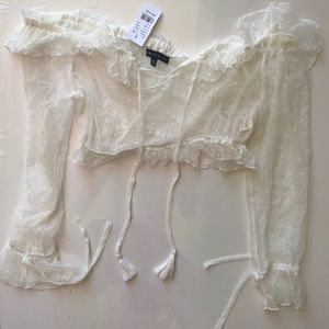 White see through top